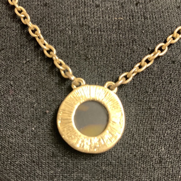 Necklace, Gold and Brown circle design, Double stranded, 21 1/2” - Picture 9 of 9